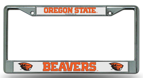 Oregon State Beavers License Plate Frame Chrome - Special Order