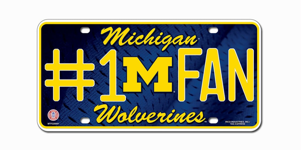 Michigan Wolverines License Plate #1 Fan