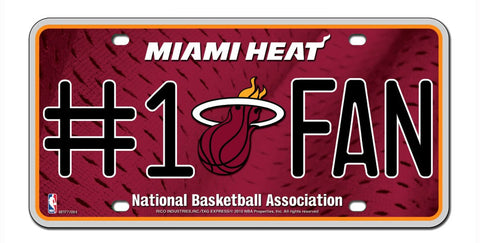 Miami Heat License Plate #1 Fan