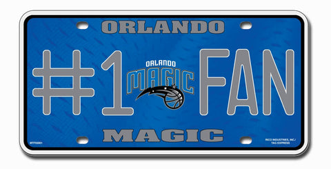 Orlando Magic License Plate #1 Fan - Special Order
