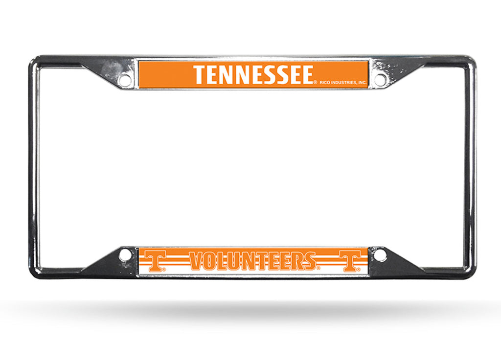 Tennessee Volunteers License Plate Frame Chrome EZ View - Special Order