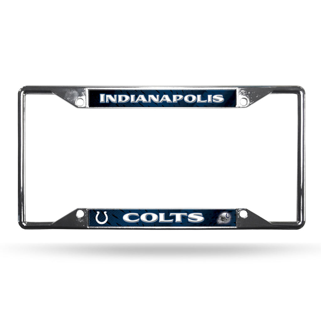 Indianapolis Colts License Plate Frame Chrome EZ View