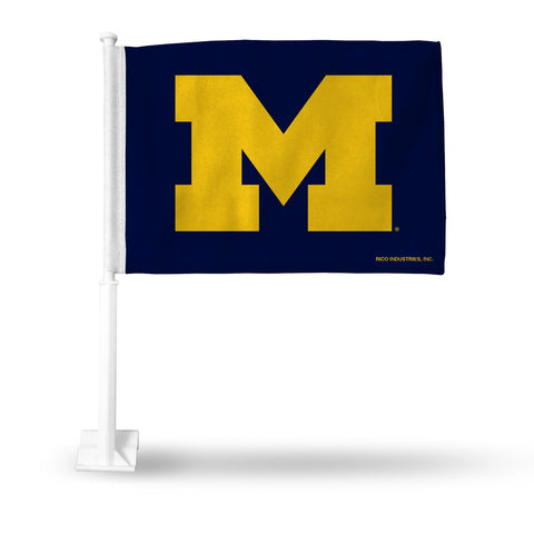 Michigan Wolverines Flag Car