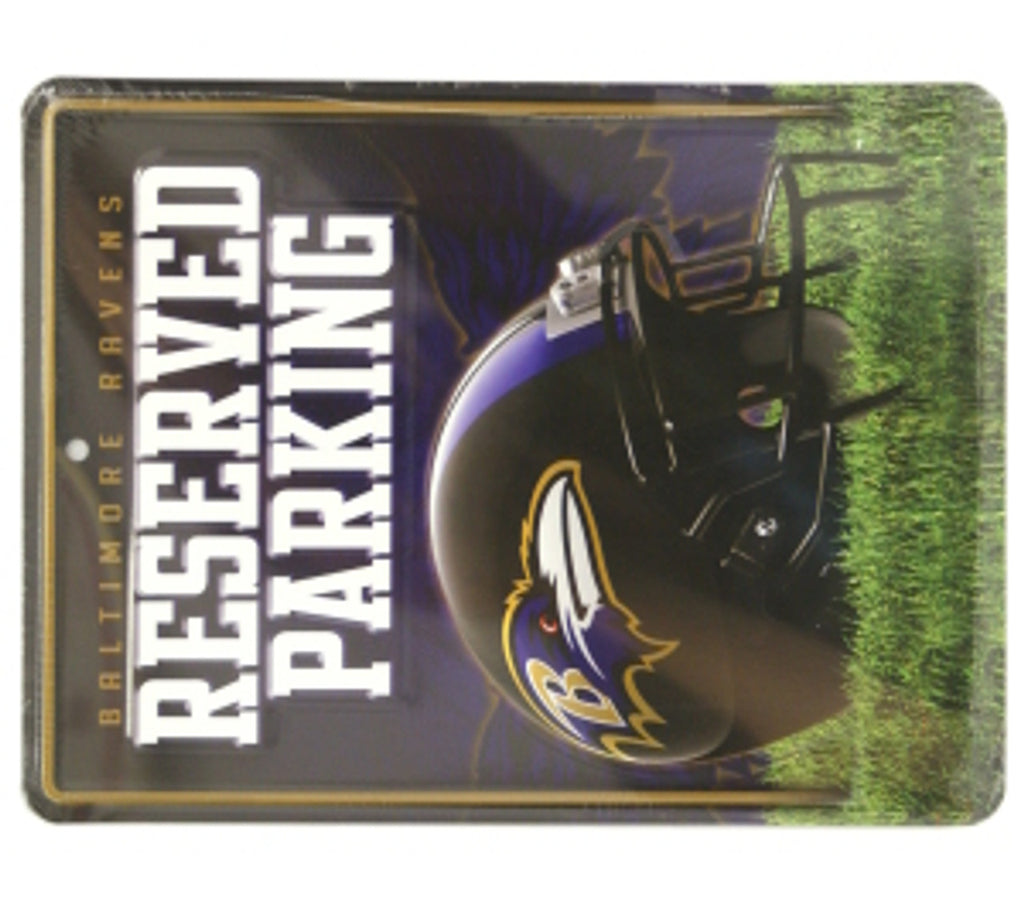 Baltimore Ravens Sign Metal Parking - Special Order