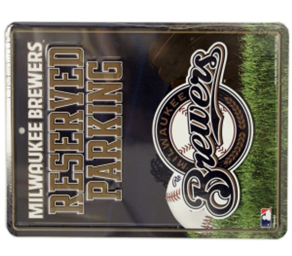 Milwaukee Brewers Sign Metal Parking