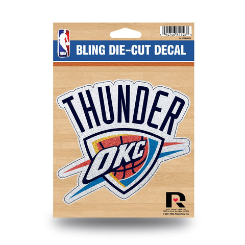 Oklahoma City Thunder Decal 5.5x5 Die Cut Bling