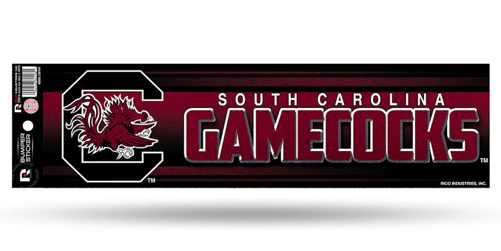 South Carolina Gamecocks Decal Bumper Sticker Glitter