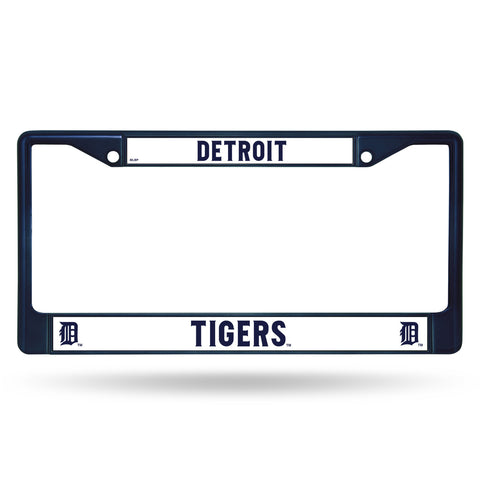 Detroit Tigers License Plate Frame Metal Navy