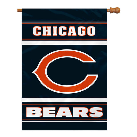 Chicago Bears Banner 28x40 House Flag Style 2 Sided CO