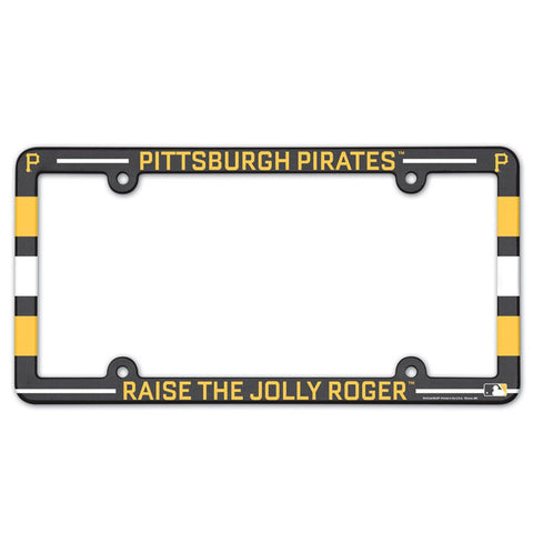 Pittsburgh Pirates License Plate Frame Plastic Full Color Style - Special Order