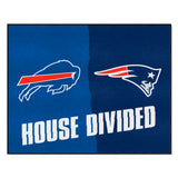 NFL House Divided - Patriots / Bills Rug 34 in. x 42.5 in.