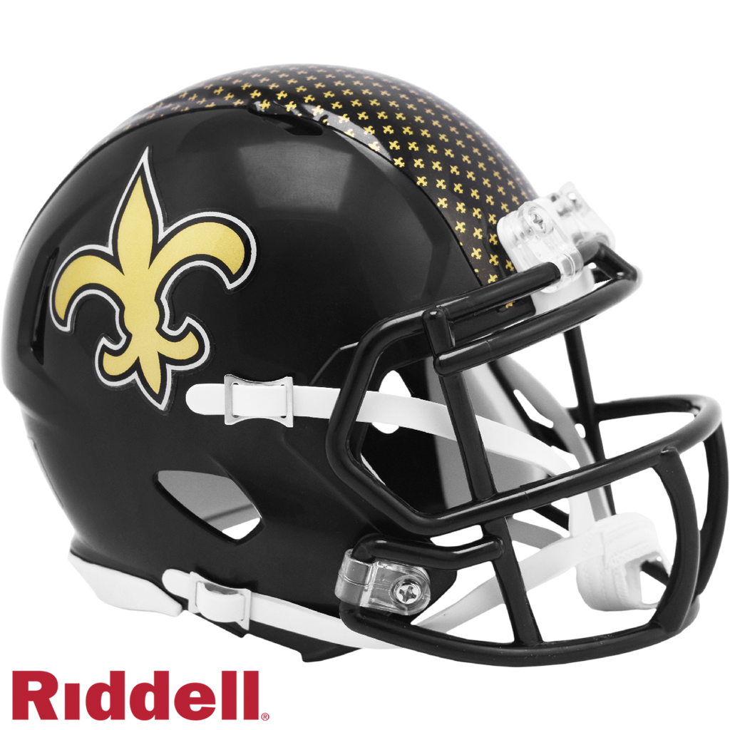 New Orleans Saints Helmet Riddell Replica Mini Speed Style On-Field Alternate