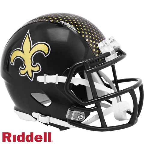 New Orleans Saints Helmet Riddell Replica Mini Speed Style On-Field Alternate