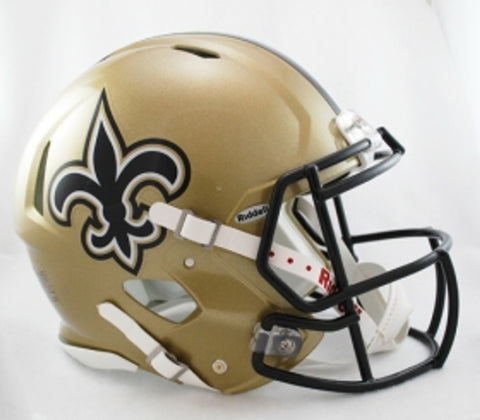 New Orleans Saints Helmet Riddell Authentic Full Size Speed Style