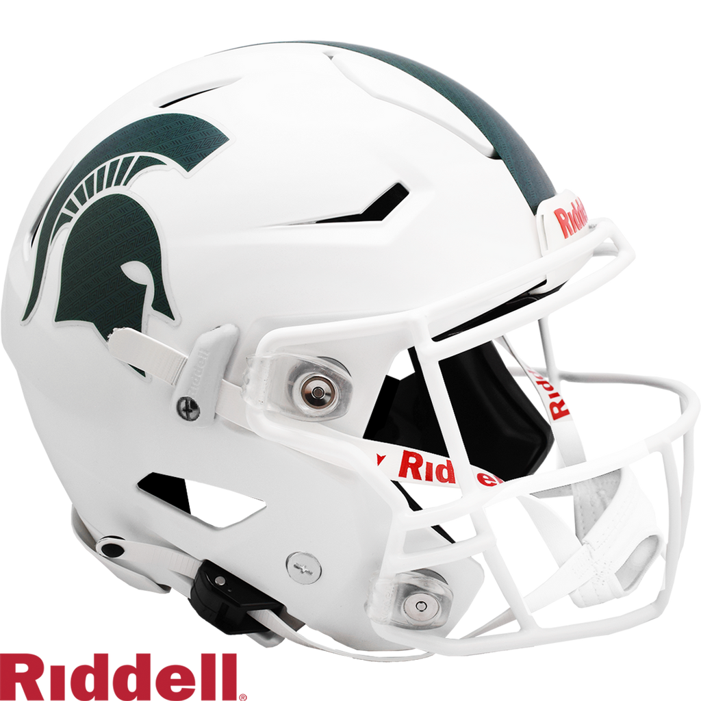 Michigan State Spartans Helmet Riddell Authentic Full Size SpeedFlex Style White