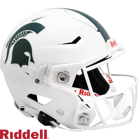 Michigan State Spartans Helmet Riddell Authentic Full Size SpeedFlex Style White