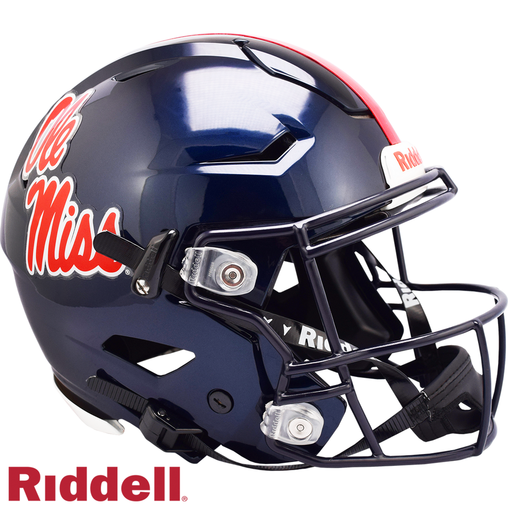Mississippi Rebels Helmet Riddell Authentic Full Size SpeedFlex Style