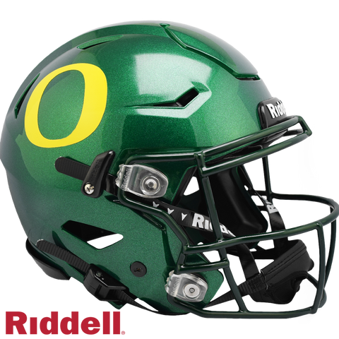 Oregon Ducks Helmet Riddell Authentic Full Size SpeedFlex Style Green