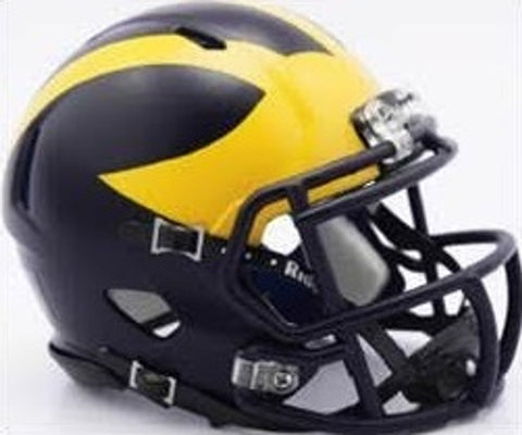 Michigan Wolverines Helmet - Riddell Authentic Full Size - Speed Style - Painted Design - Special Order