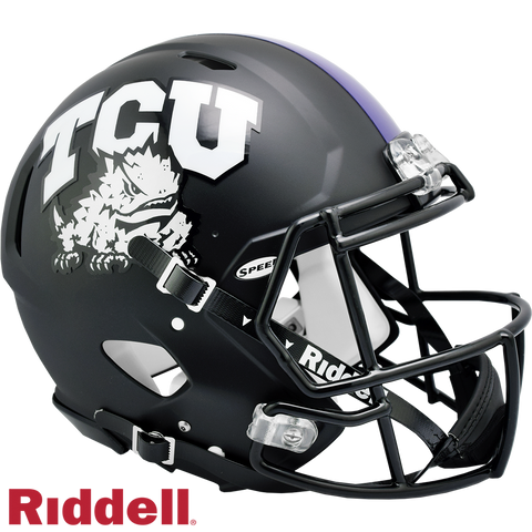 TCU Horned Frogs Helmet Riddell Authentic Full Size Speed Style - Special Order
