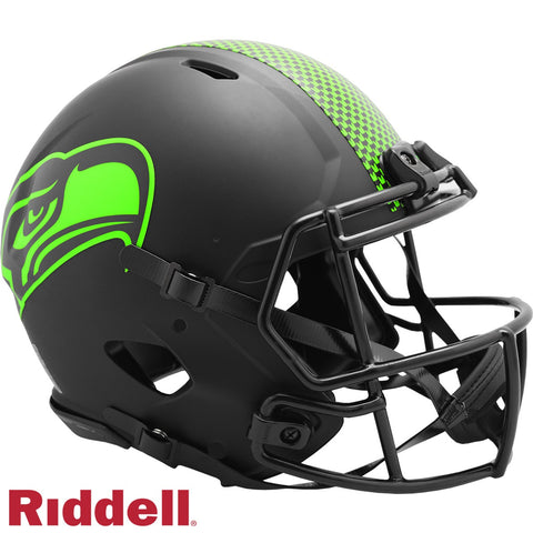 Seattle Seahawks Helmet Riddell Authentic Full Size Speed Style Eclipse Alternate