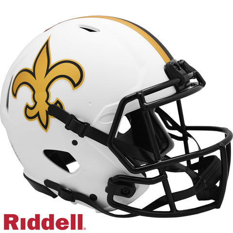 New Orleans Saints Helmet Riddell Authentic Full Size Speed Style Lunar Eclipse Alternate
