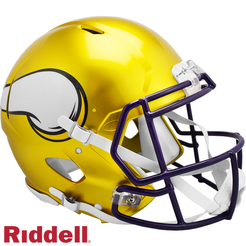 Minnesota Vikings Helmet Riddell Authentic Full Size Speed Style FLASH Alternate