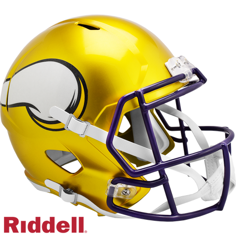 Minnesota Vikings Helmet Riddell Replica Full Size Speed Style FLASH Alternate