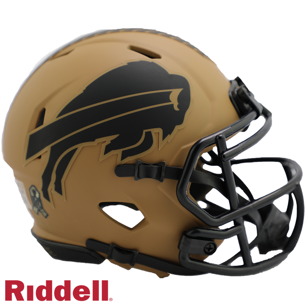 Buffalo Bills Helmet Riddell Replica Mini Speed Style Salute To Service 2023