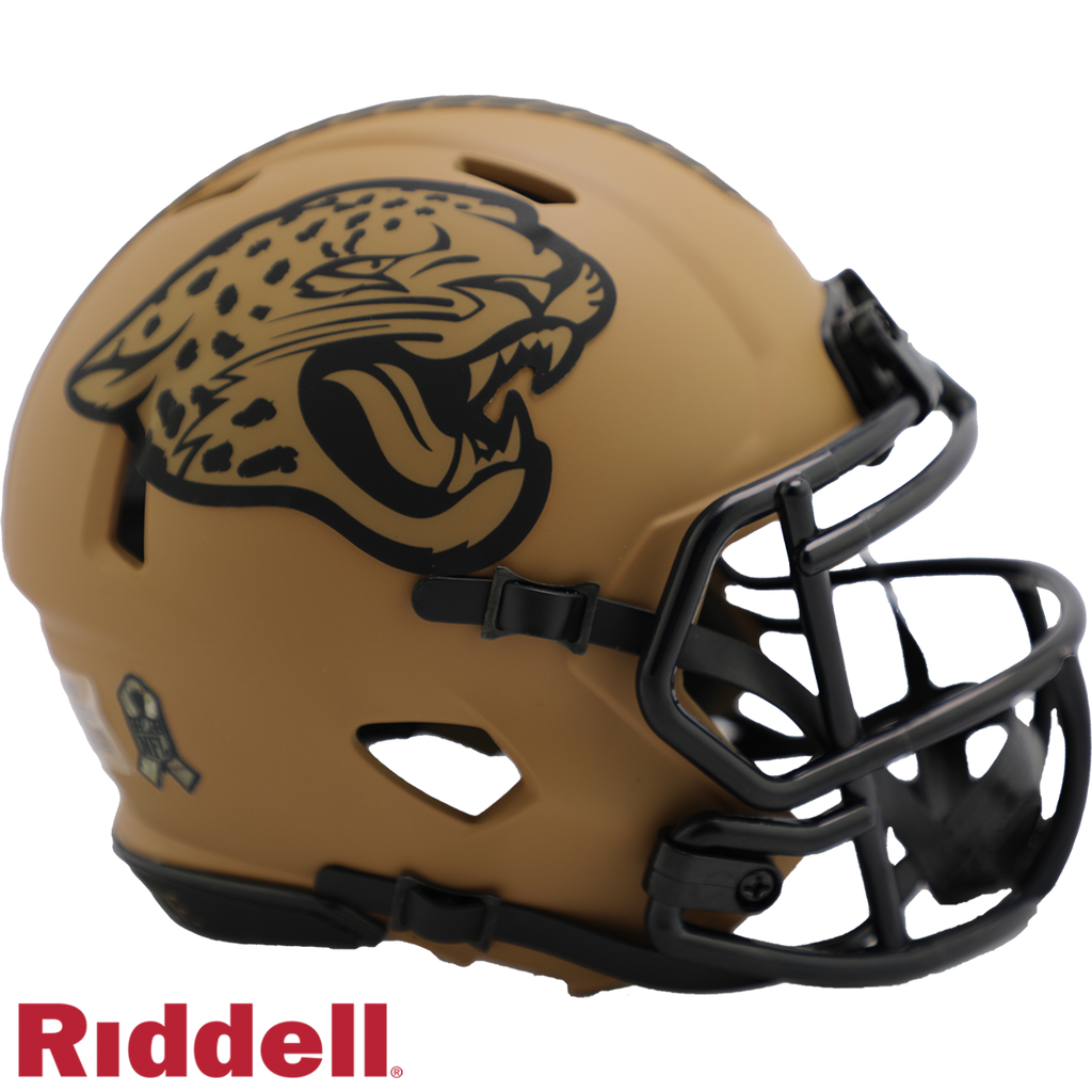 Jacksonville Jaguars Helmet Riddell Replica Mini Speed Style Salute To Service 2023