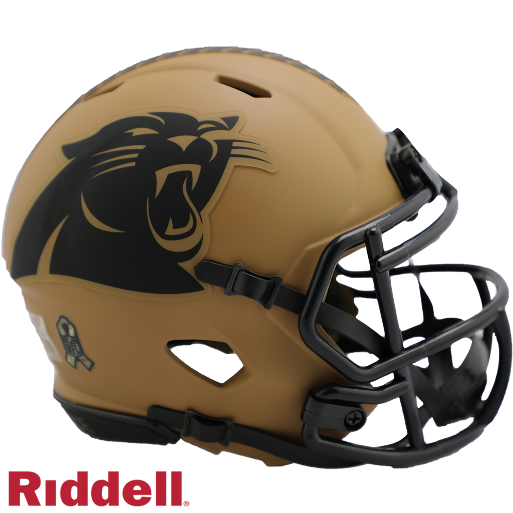 Carolina Panthers Helmet Riddell Replica Mini Speed Style Salute To Service 2023
