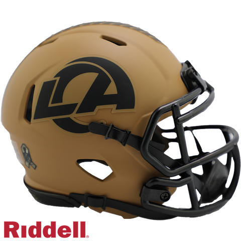 Los Angeles Rams Helmet Riddell Replica Mini Speed Style Salute To Service 2023