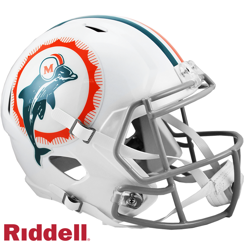 Miami Dolphins Helmet Riddell Replica Full Size Speed Style Tribute - Special Order