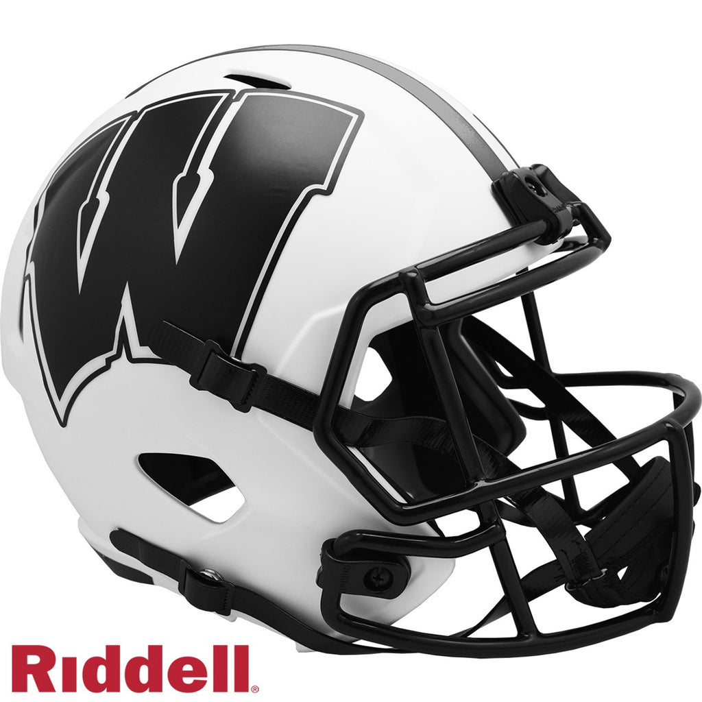 Wisconsin Badgers Helmet Riddell Replica Full Size Speed Style Lunar Eclipse Alternate