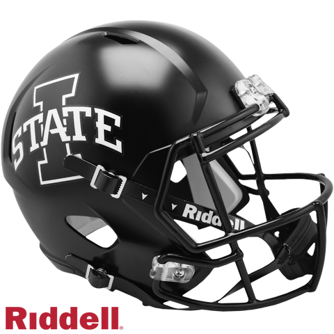 Iowa State Cyclones Helmet Riddell Replica Full Size Speed Style Satin Black