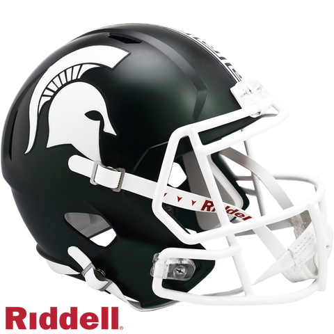 Michigan State Spartans Helmet Riddell Replica Full Size Speed Style Satin