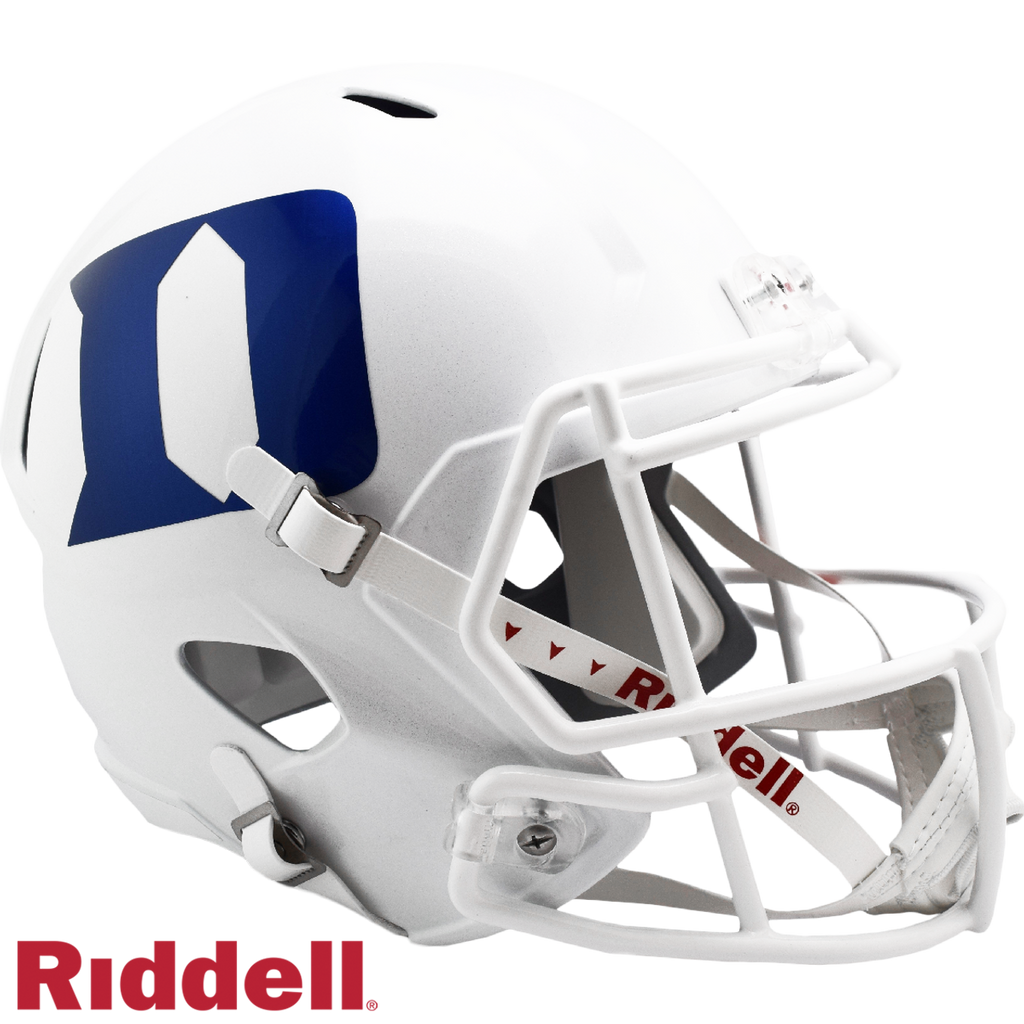 Duke Blue Devils Helmet Riddell Replica Full Size Speed Style White