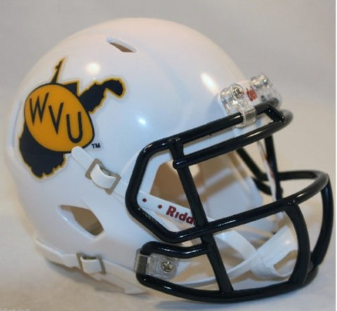 West Virginia Mountaineers Speed Mini Helmet with Throwback Logo