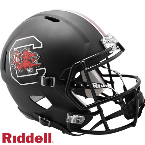 South Carolina Gamecocks Helmet Riddell Replica Full Size Speed Style Matte Black