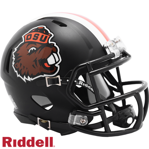 Oregon State Beavers Helmet Riddell Replica Mini Speed Style Satin Black
