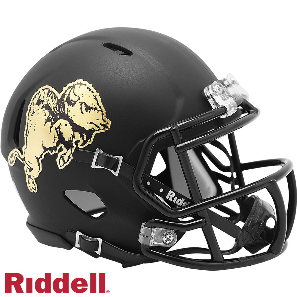 Colorado Buffaloes Helmet Riddell Replica Mini Speed Style Chrome Alternate