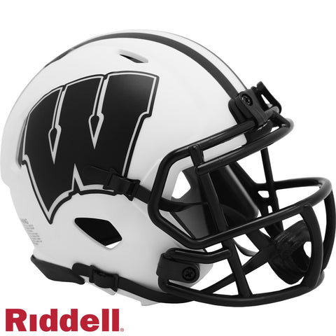 Wisconsin Badgers Helmet Riddell Replica Mini Speed Style Lunar Eclipse Alternate