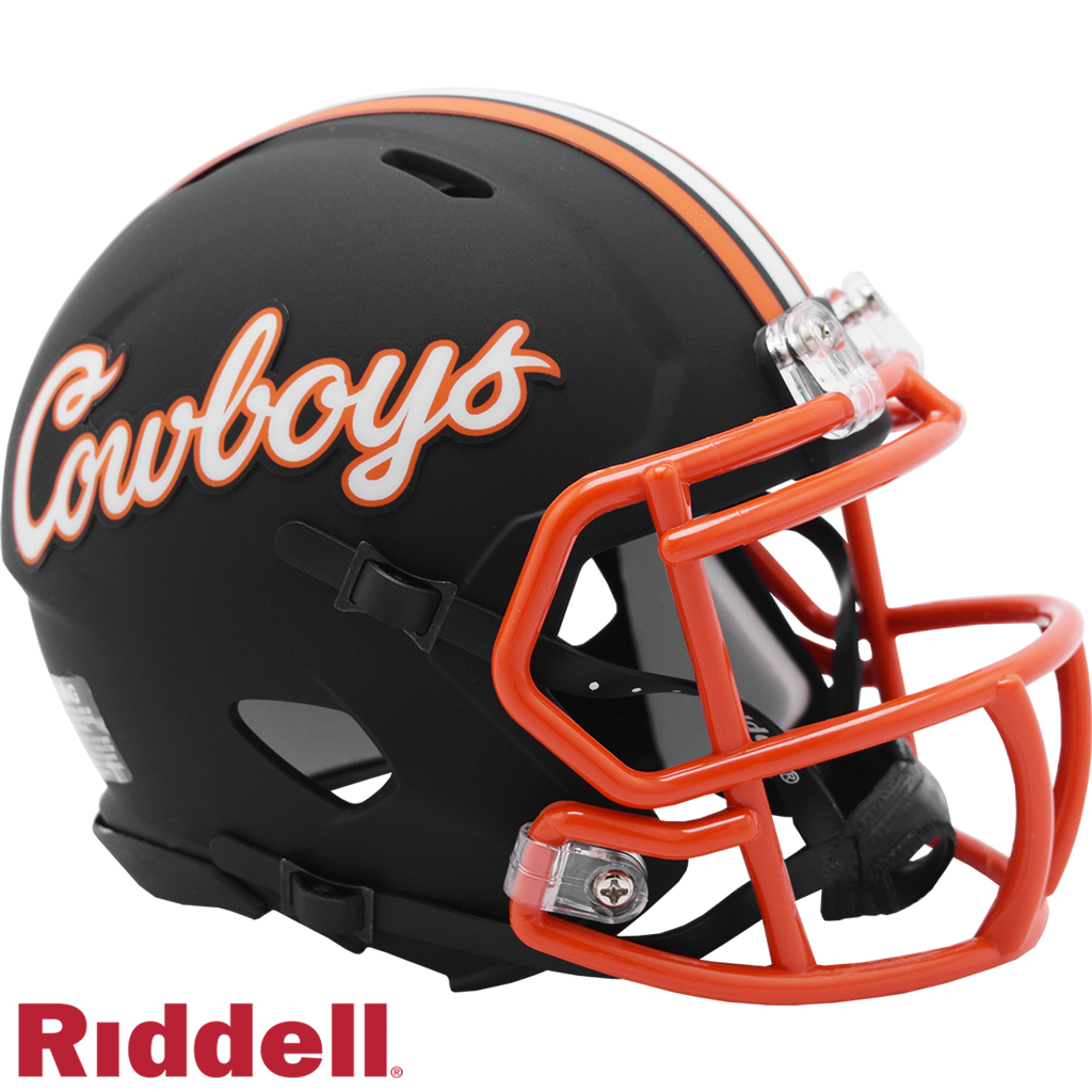 Oklahoma State Cowboys Helmet Riddell Replica Mini Speed Style Cowboys Script