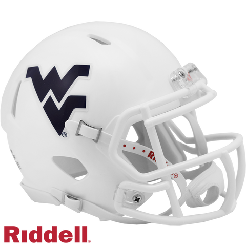 West Virginia Mountaineers Helmet Riddell Replica Mini Speed Style Stars and Strips