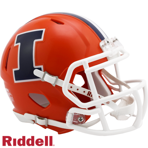 Illinois Fighting Illini Helmet Riddell Replica Mini Speed Style