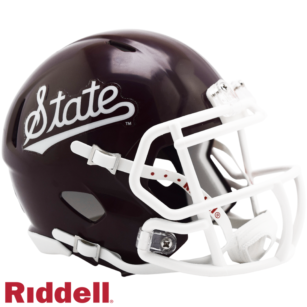 Mississippi State Bulldogs Helmet Riddell Replica Mini Speed Style Script