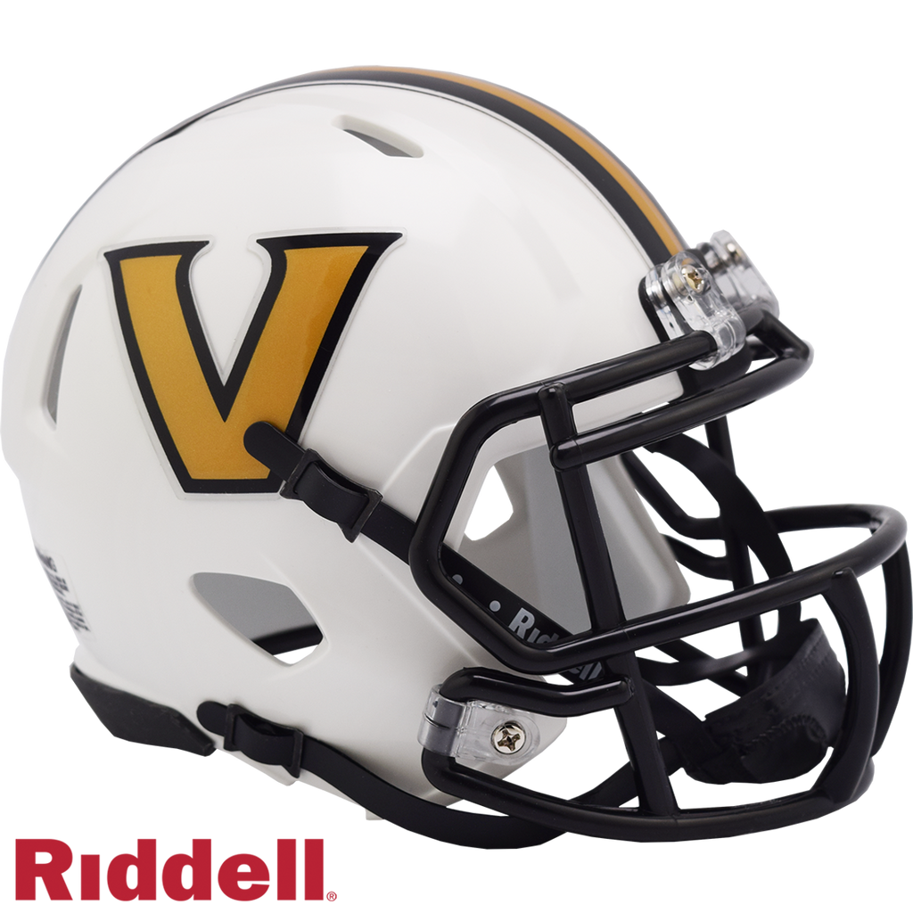 Vanderbilt Commodores Helmet Riddell Replica Mini Speed Style White