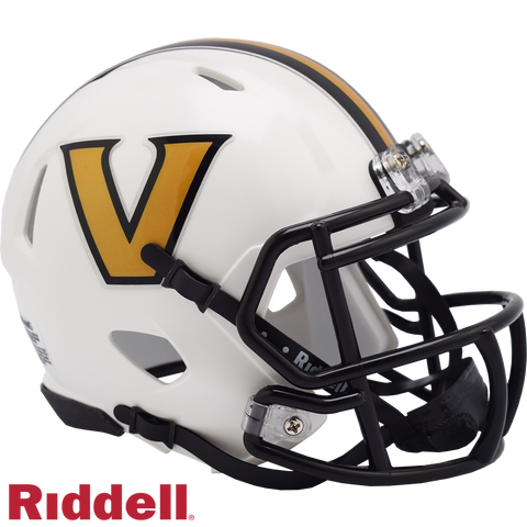 Vanderbilt Commodores Helmet Riddell Replica Mini Speed Style White