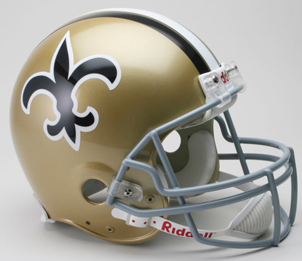 New Orleans Saints Helmet Riddell Authentic Full Size VSR4 Style 1967-1975 Throwback