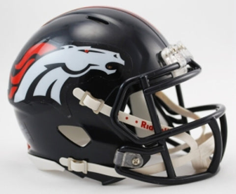 Denver Broncos Helmet Riddell Replica Mini Speed Style 1997-2023 Throwback
